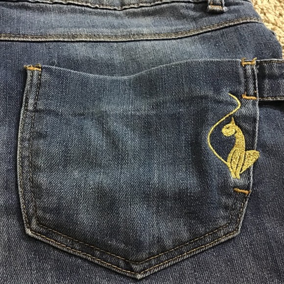 Phat Fashions Silver Label Size 15 Capri Jeans Women's Side Buckles - Picture 14 of 14